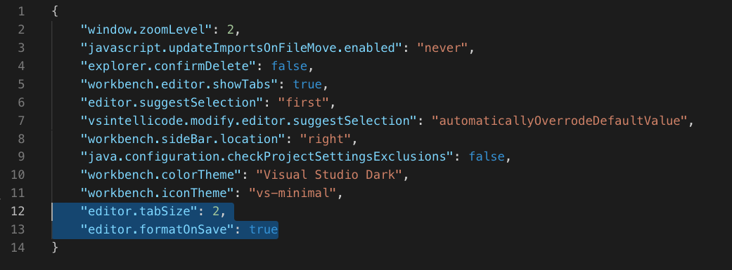 visual studio code format json shortcut